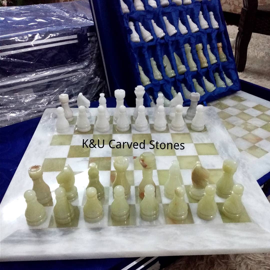 Onyx Marble Chess Board Set