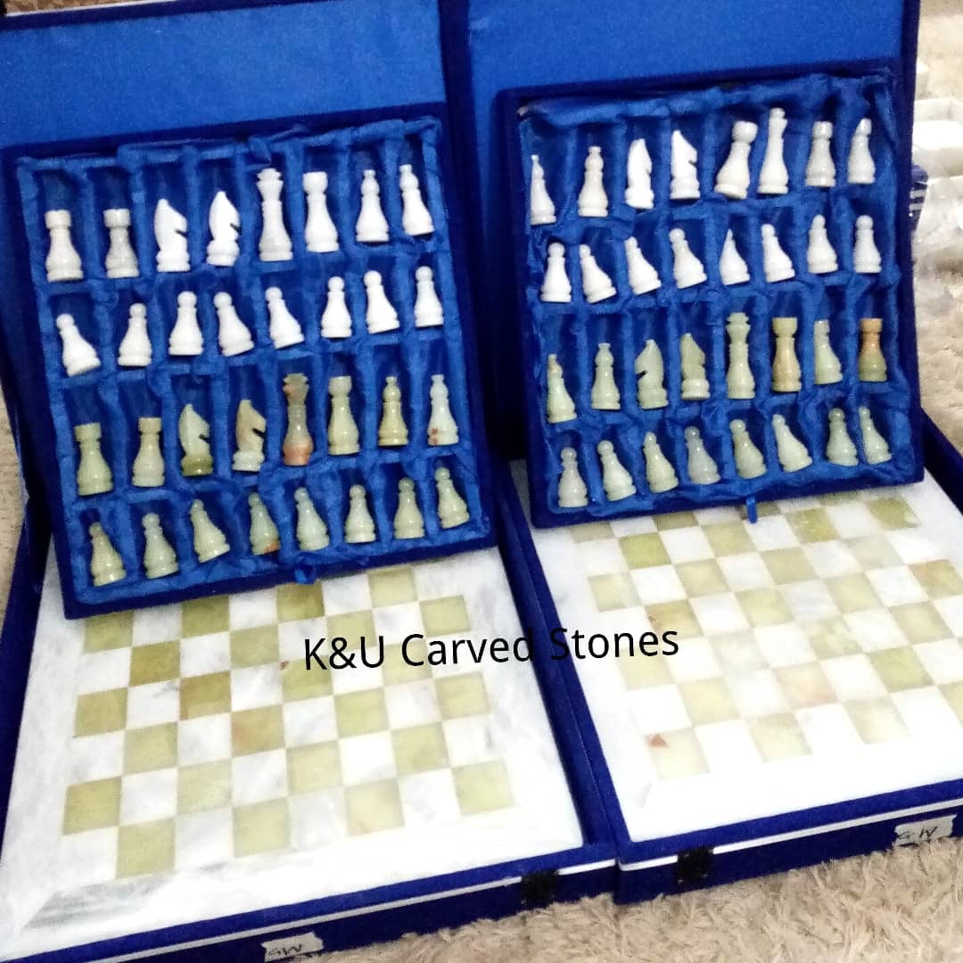 Onyx Marble Chess Board Set - view 5