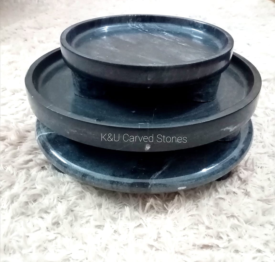 Black Marble Platter view 4