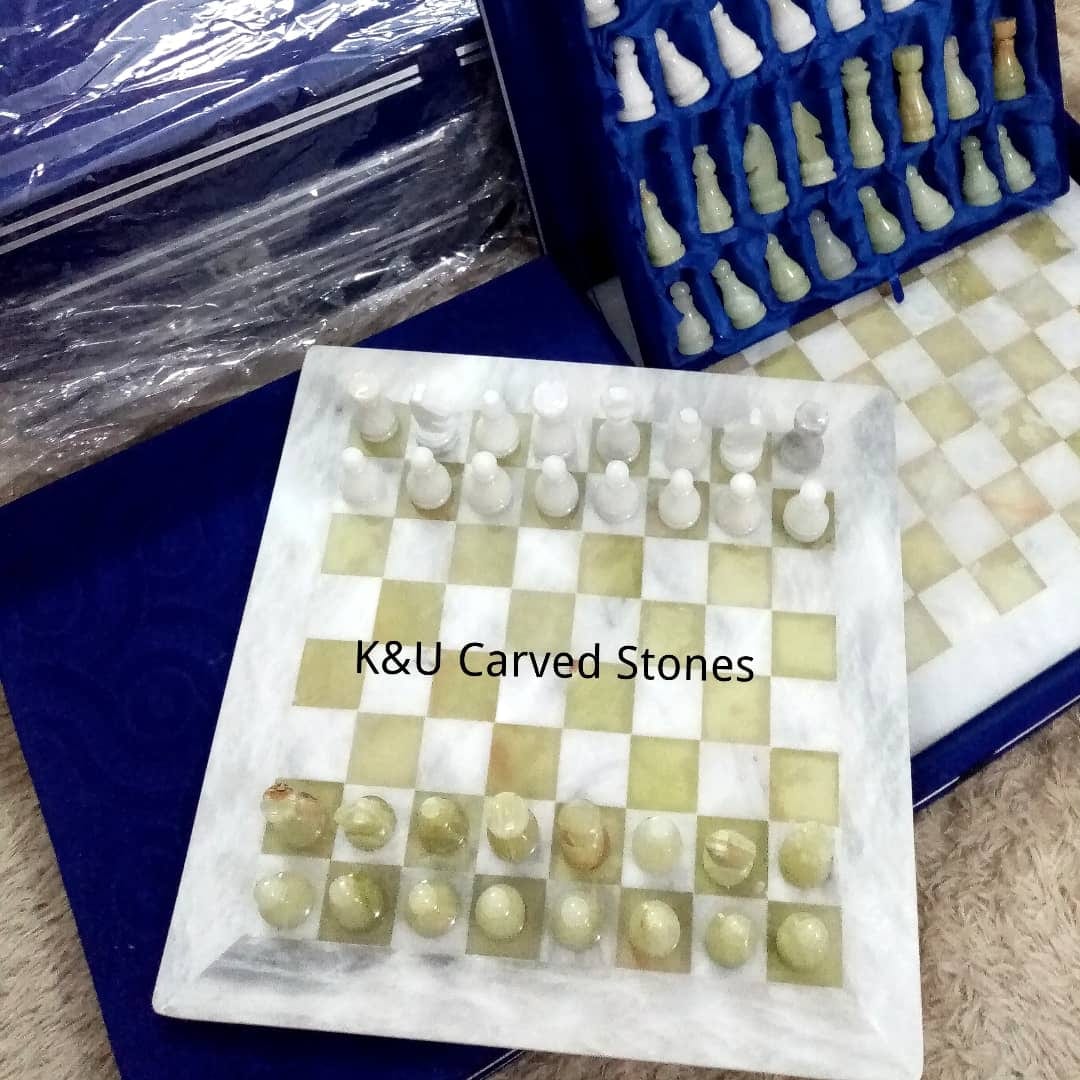 Onyx Marble Chess Board Set - view 2