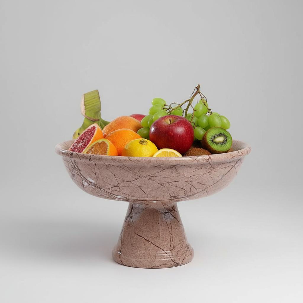 Marble Fruit Bowl Stand 12 Inches