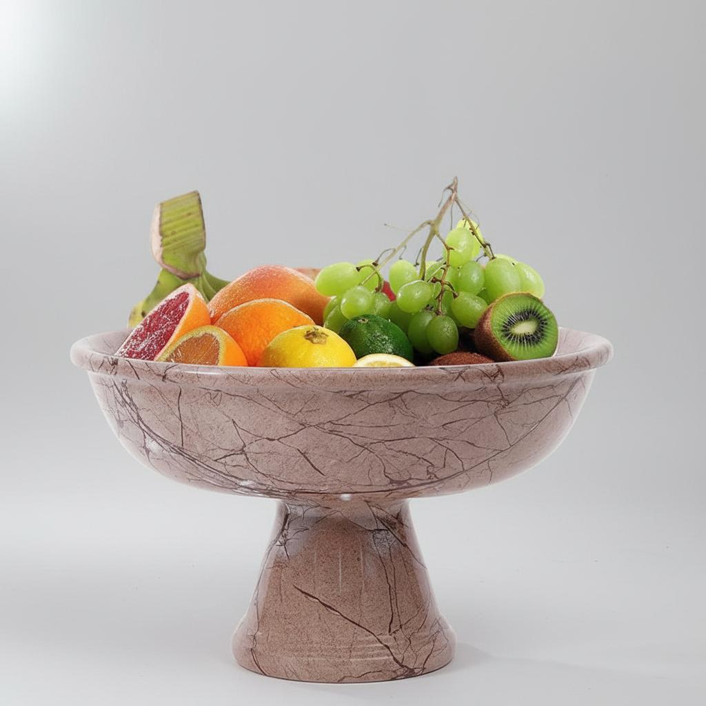 Marble Fruit Bowl Stand 12 Inches