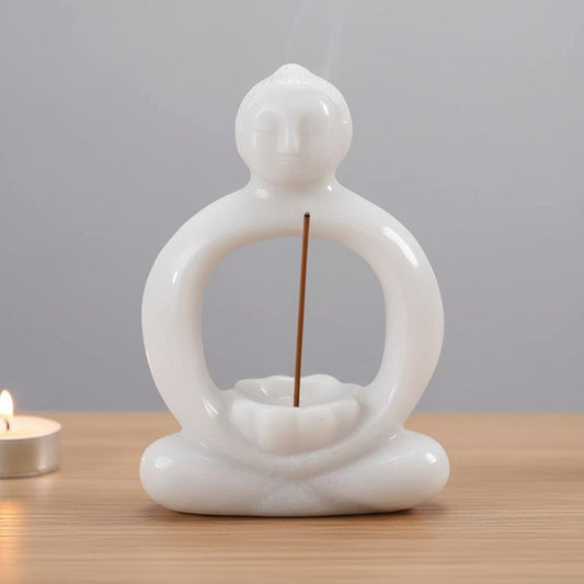 Marble Buddha Incense Holder