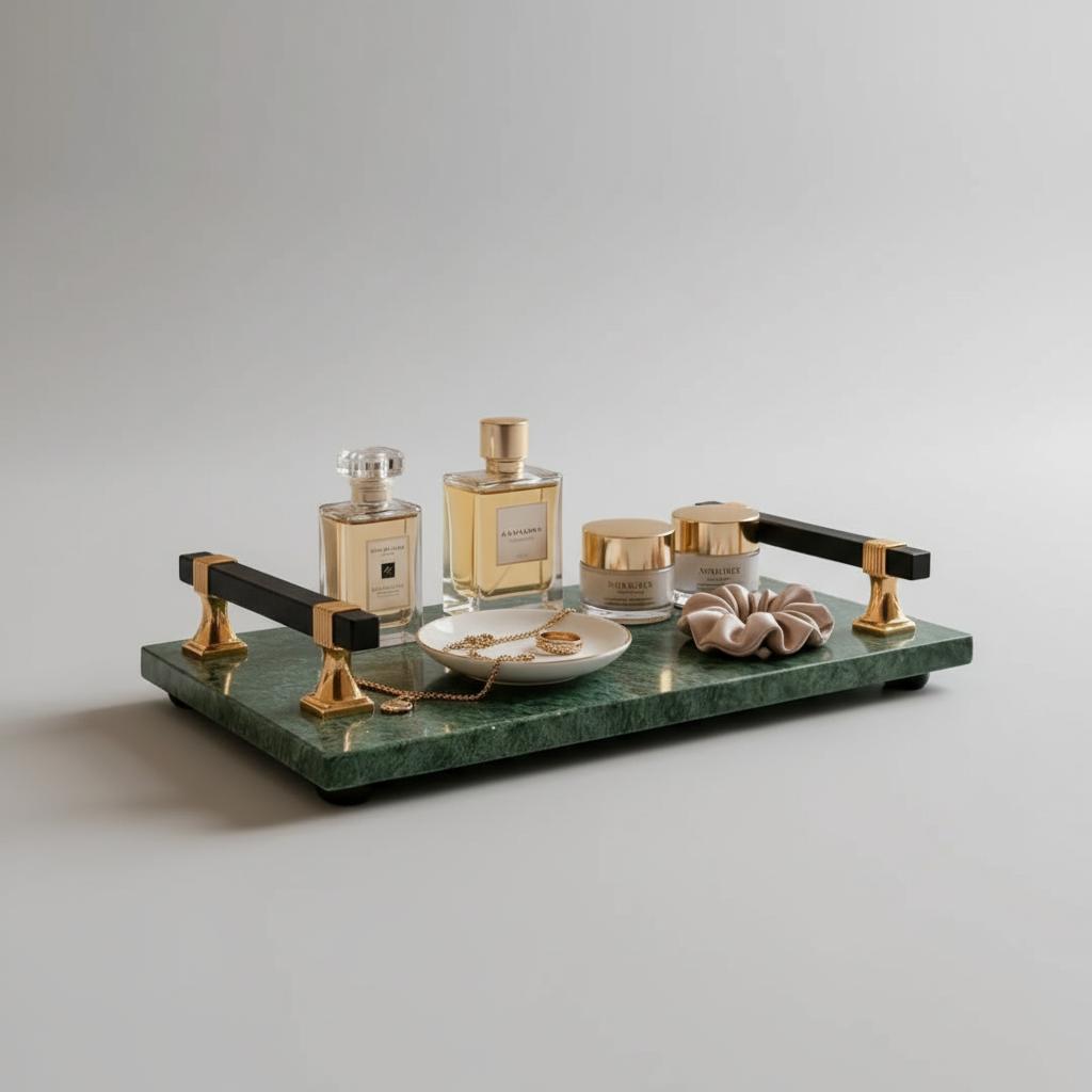 Green Premium Marble Tray