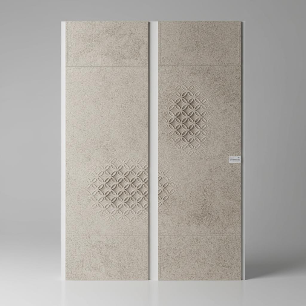 Geometric Floral Marble Wall Tile