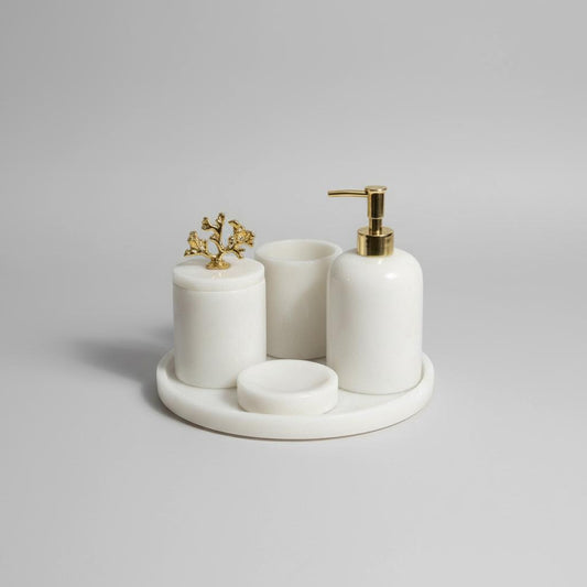 White Marble Bathroom Set-7