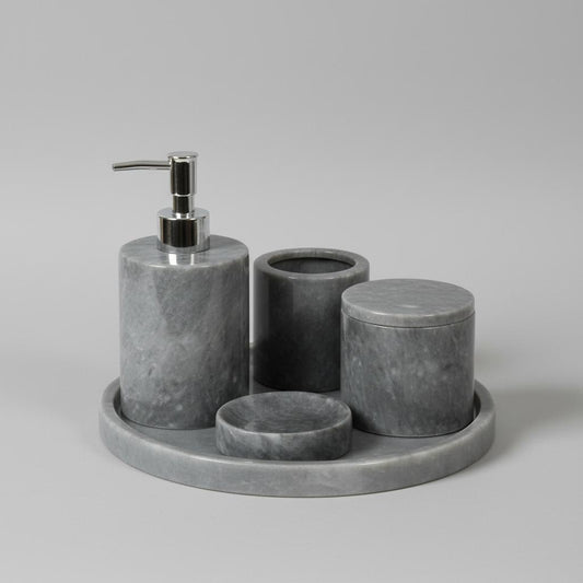 Gray Marble Bathroom Set-7