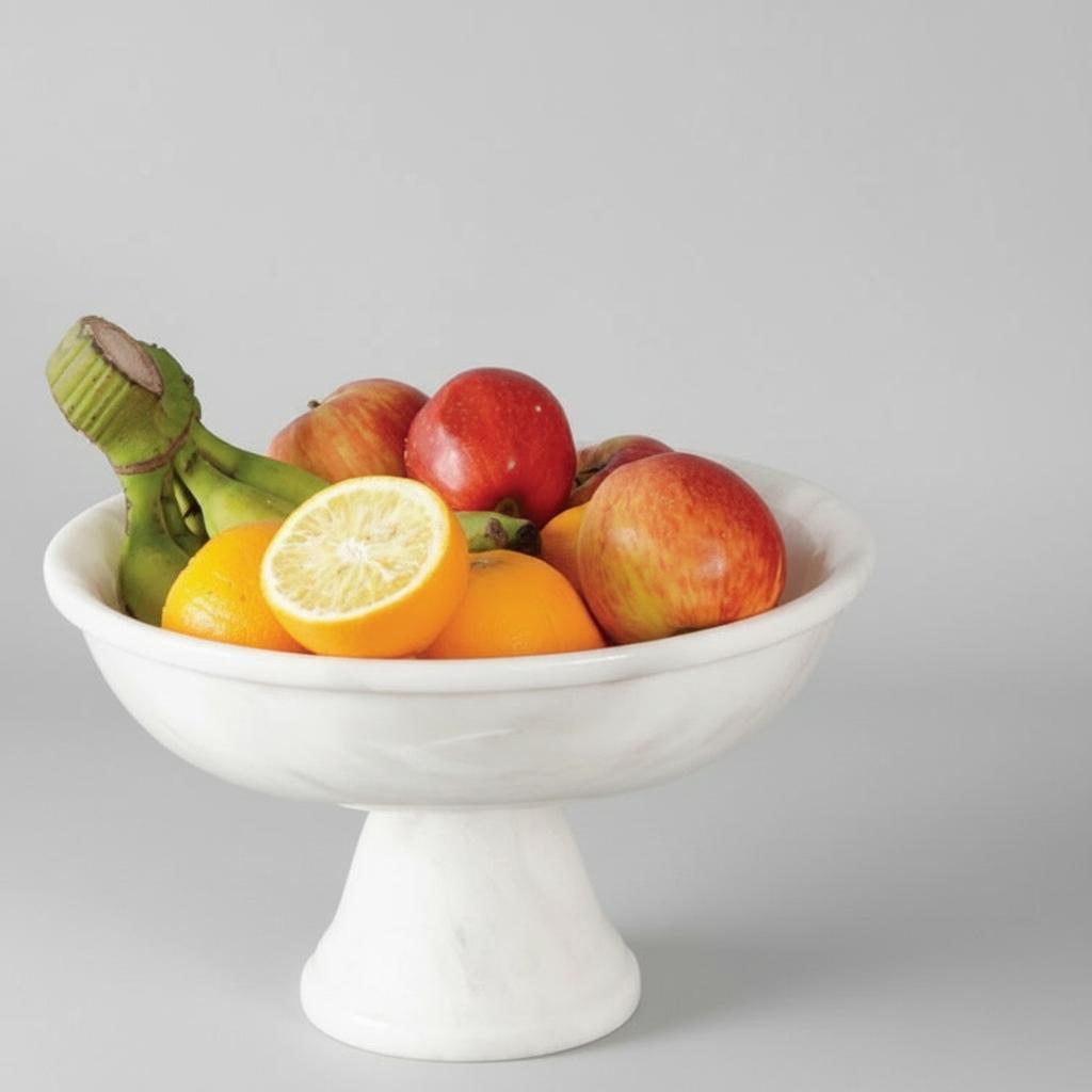 Marble Fruit Bowl Stand 12 Inches