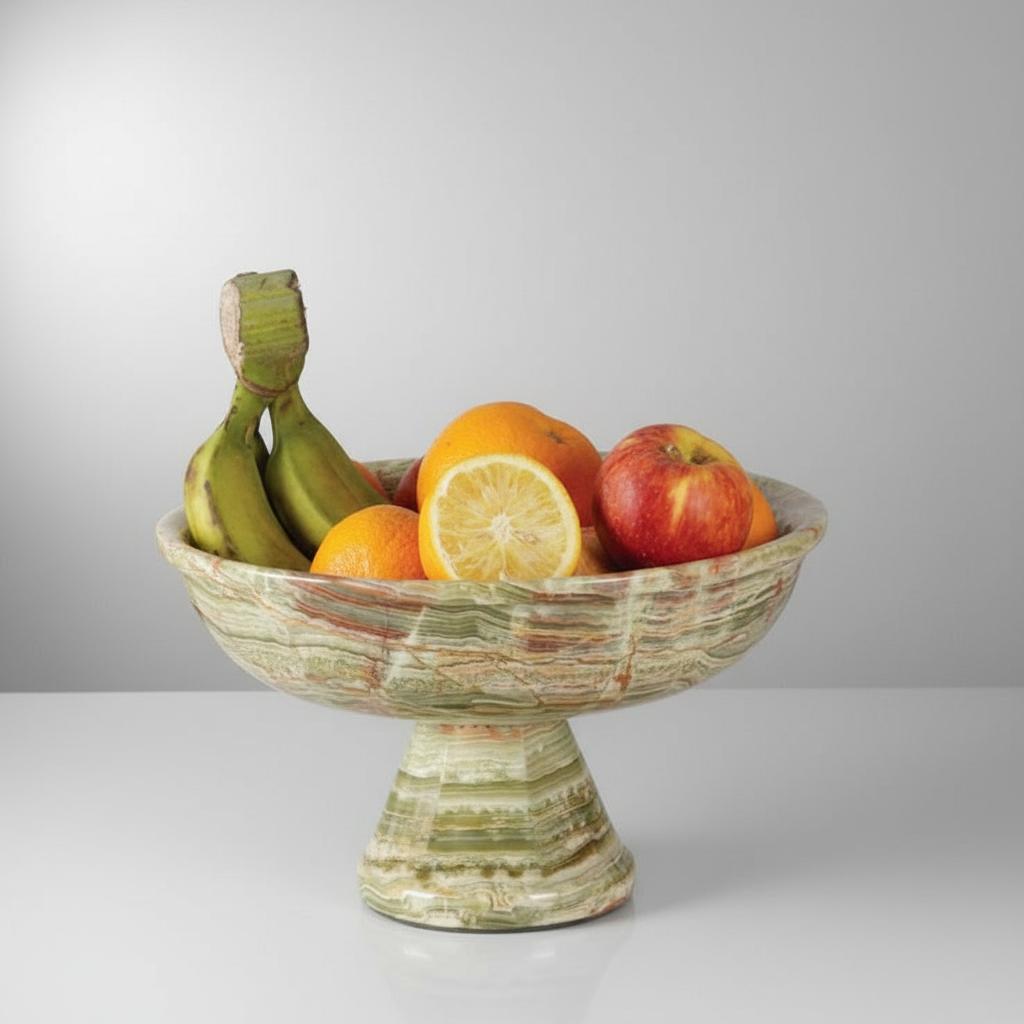 Marble Fruit Bowl Stand 12 Inches