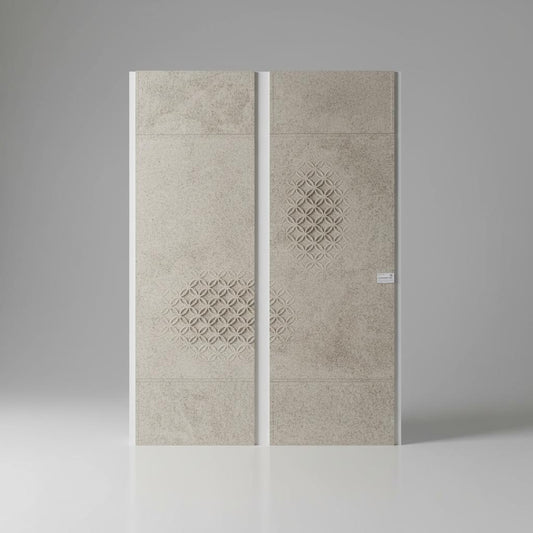 Geometric Floral Marble Wall Tile