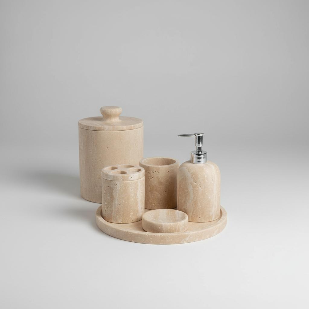 Travertine Bathroom Set-5