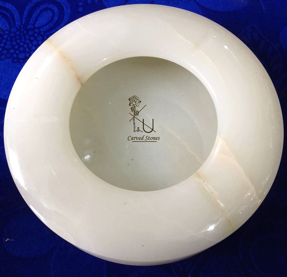 White Onyx Marble Ashtray