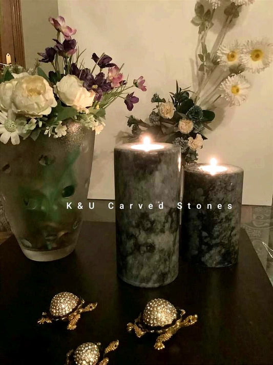 Marble Candlestick Set of 2